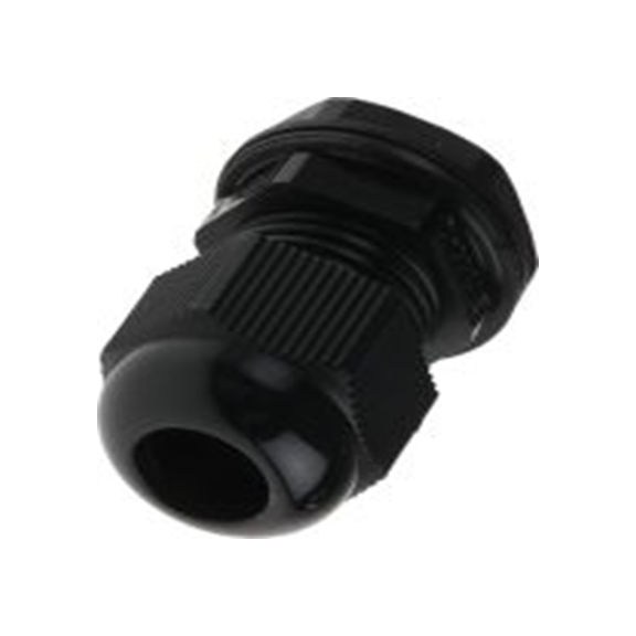 RS PRO,822-9678,尼龙 66 电缆接头, PG11, 5 mm至10 mm线径, IP68, 黑色 包括锁紧螺母