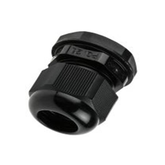 RS PRO,822-9684,尼龙 66 电缆接头, PG21, 13 mm至18 mm线径, IP68, 黑色 包括锁紧螺母