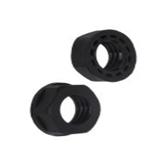 RS PRO,822-9713,PG7 锁紧螺母, 尼龙 66制, 黑色, IP68