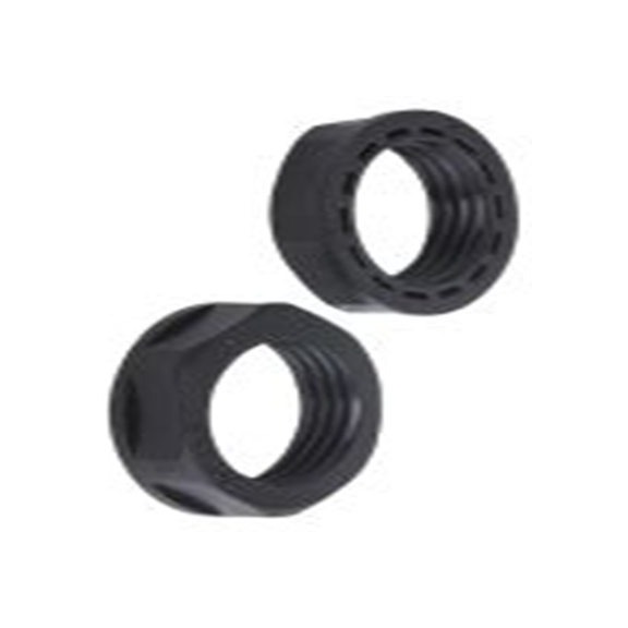 RS PRO,822-9729,PG13.5 锁紧螺母, 尼龙 66制, 黑色, IP68