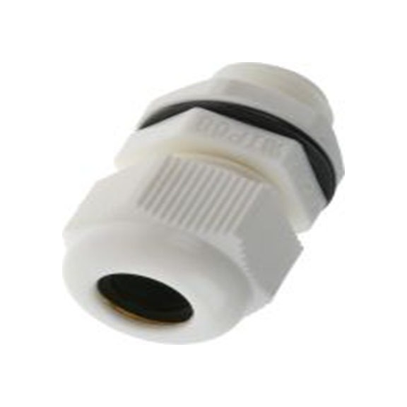 RS PRO,822-9767,尼龙 66 电缆接头, M16, 5 mm至10 mm线径, IP68, 白色 包括锁紧螺母, AG-D系列