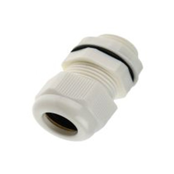 RS PRO,822-9776,尼龙 66 电缆接头, M20, 10 mm至14 mm线径, IP68, 白色 包括锁紧螺母, AG-D系列