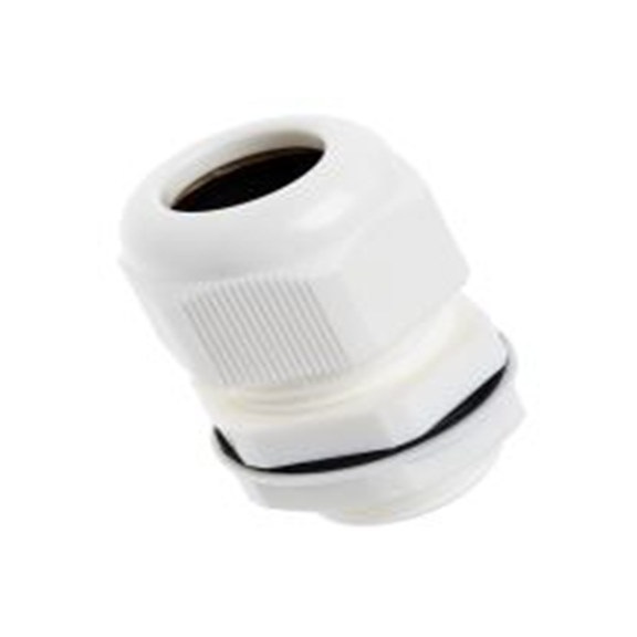 RS PRO,822-9779,尼龙 66 电缆接头, M25, 13 mm至18 mm线径, IP68, 白色 包括锁紧螺母, AG-D系列