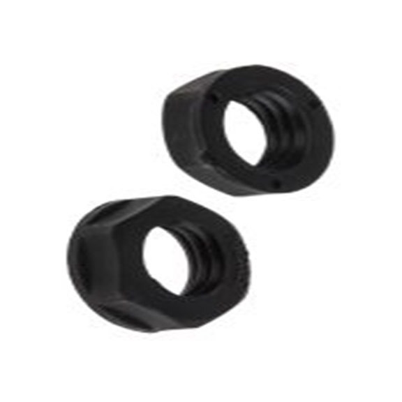 RS PRO,822-9833,M12 锁紧螺母, 尼龙 66制, 黑色, IP68