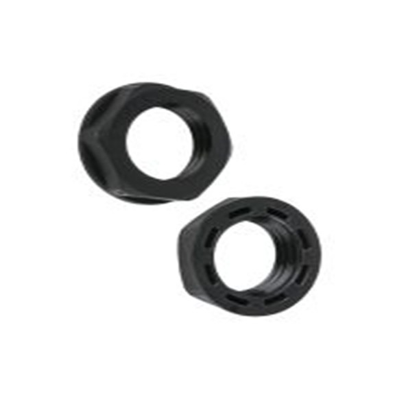 RS PRO,822-9836,M16 锁紧螺母, 尼龙 66制, 黑色, IP68