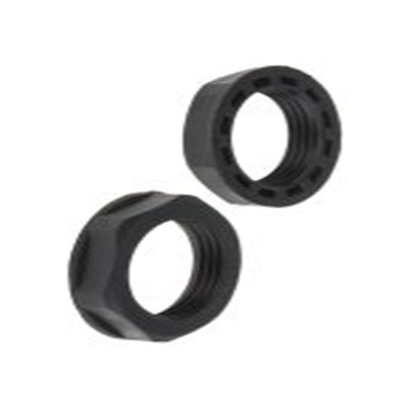 RS PRO,822-9849,M25 锁紧螺母, 尼龙 66制, 黑色, IP68