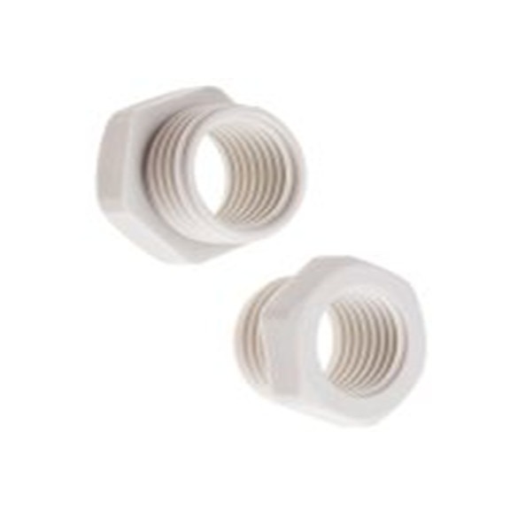 RS PRO,822-9892,RS PRO , M25 减振器 M20 格兰头适配器, 尼龙 66制, 灰色