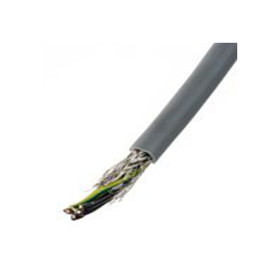 RS PRO,827-4155,5芯, CY系列 控制电缆 0.75 mm² 18 AWG, 50 m长, 屏蔽 绞合, 灰色 聚氯乙烯护套