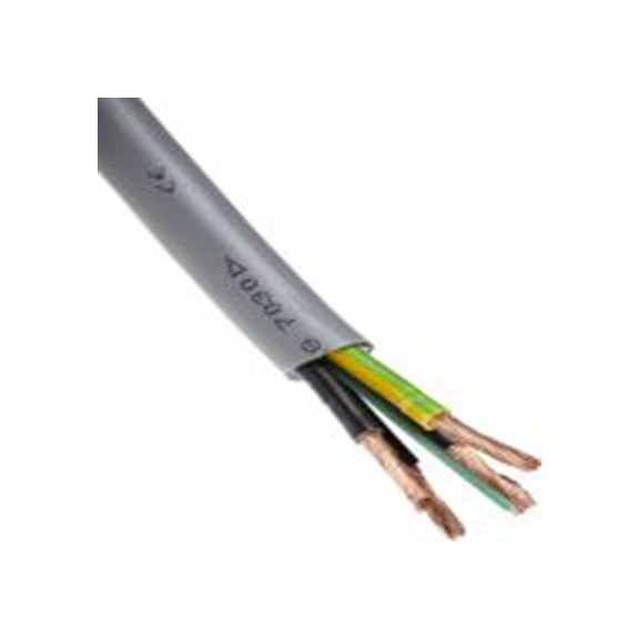 RS PRO,827-4271,RS PRO , YY系列 4芯 控制电缆 6 mm² 9 AWG, 未屏蔽, 50 m长, 灰色 聚氯乙烯护套