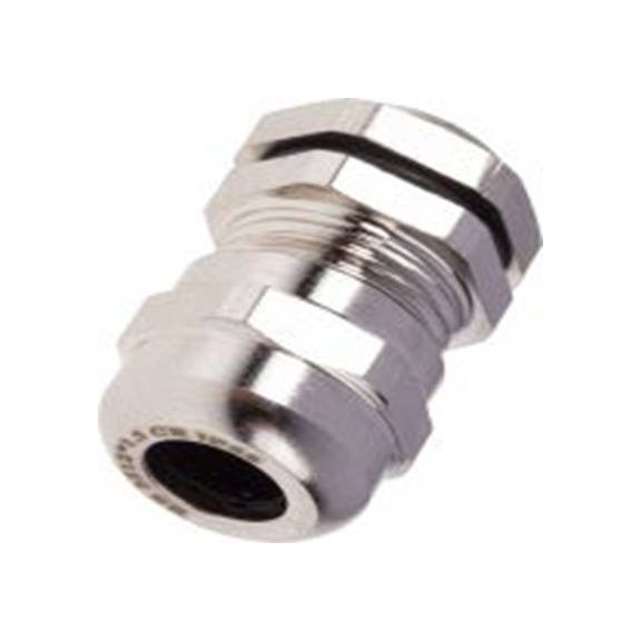 RS PRO,831-9012,镀镍黄铜 电缆接头, M12, 3 mm至6.5 mm线径, IP68, 金属 包括锁紧螺母