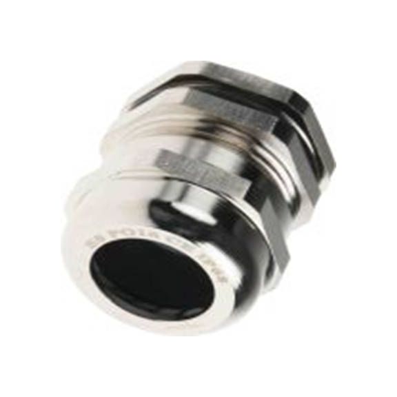 RS PRO,831-9056,镀镍黄铜 电缆接头, PG16, 8 mm至14 mm线径, IP68, 金属 包括锁紧螺母