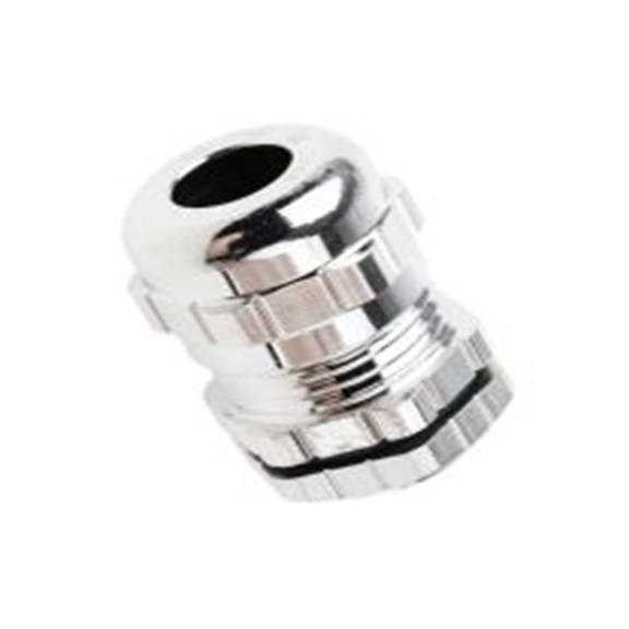 RS PRO,835-4087,镀镍黄铜 电缆接头, PG9, 4 mm至8 mm线径, IP68, 金属 包括锁紧螺母