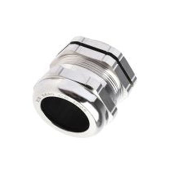 RS PRO,835-4128,镀镍黄铜 电缆接头, M40, 21 mm至30 mm线径, IP68, 金属 包括锁紧螺母