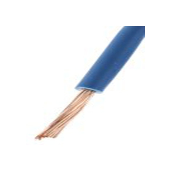 RS PRO,836-0767,蓝色 H05Z-K 设备电线 架空电缆, 0.75 mm², 100 m长 22/1 mm, 18 AWG 低烟，无卤, 500 V, 最高90 °C, 2491B系列