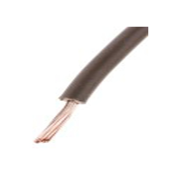 RS PRO,836-0776,棕色 H05Z-K 设备电线 架空电缆, 0.75 mm², 100 m长 22/1 mm, 18 AWG 低烟，无卤, 500 V, 最高90 °C, 2491B系列