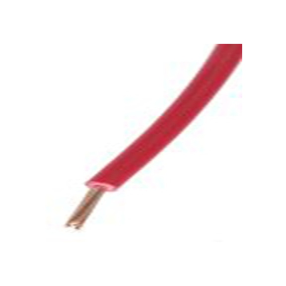 RS PRO,836-0785,红色 H05Z-K 设备电线 架空电缆, 0.75 mm², 100 m长 22/1 mm, 18 AWG 低烟，无卤, 500 V, 最高90 °C, 2491B系列