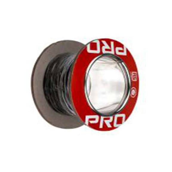 RS PRO,841-7181,黑色 设备电线 架空电缆, 0.12 mm², 100 m长 7/0.15 mm, 26 AWG 聚四氟乙烯, 300 V, 最高200 °C, Type A系列