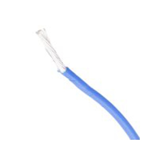 RS PRO,841-7318,蓝色 设备电线 A 型 架空电缆, 0.6 mm², 100 m长 19/0.2 mm, 20 AWG 聚四氟乙烯, 300 V, 最高200 °C