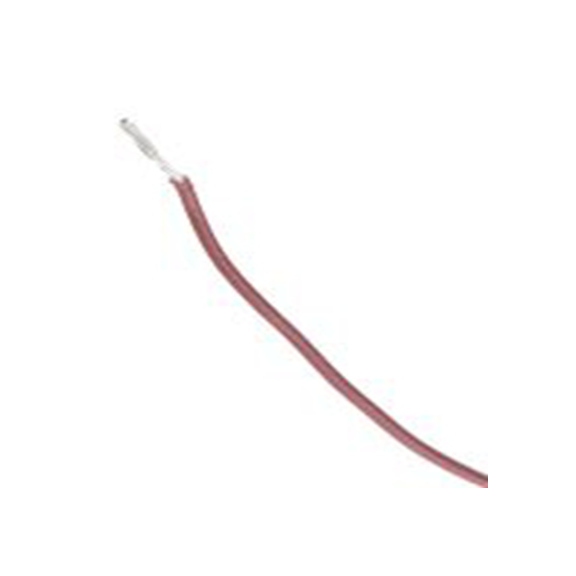 RS PRO,841-7324,棕色 设备电线 A 型 架空电缆, 0.6 mm², 100 m长 19/0.2 mm, 20 AWG 聚四氟乙烯, 300 V, 最高200 °C, Type A系列