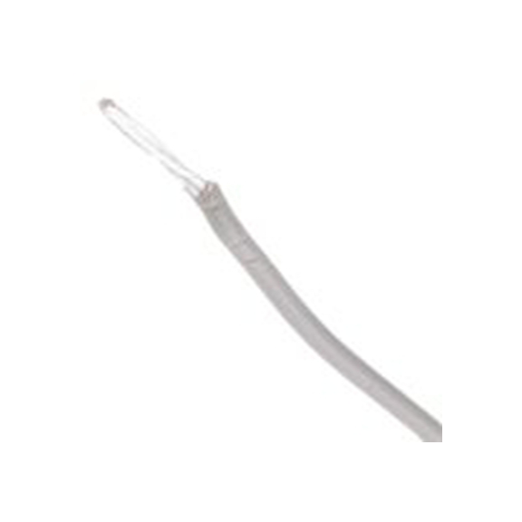 RS PRO,841-7336,灰色 设备电线 A 型 架空电缆, 0.6 mm², 100 m长 19/0.2 mm, 20 AWG 聚四氟乙烯, 300 V, 最高200 °C