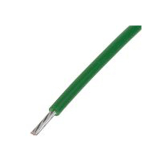 RS PRO,841-7374,绿色 设备电线 B 型 架空电缆, 0.22 mm², 100 m长 7/0.2 mm, 24 AWG 聚四氟乙烯, 600 V, 最高200 °C