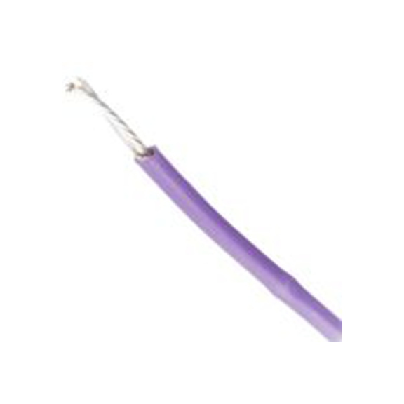 RS PRO,841-7469,紫色 B 型 架空电缆, 0.6 mm², 100 m长 19/0.2 mm, 20 AWG 聚四氟乙烯, 600 V, 最高200 °C, PTFE B系列
