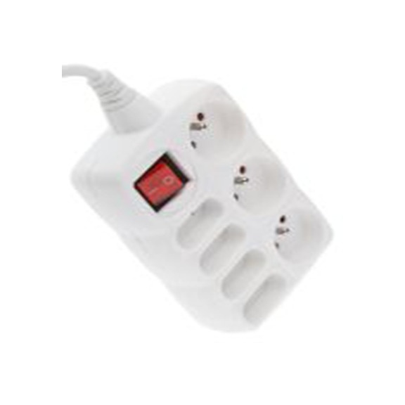 RS PRO,845-6726,白色 延长线, 额定电压250 V, 7个 USB C 型, 欧洲插座, F 型 - 德式 Schuko插座, 电缆长1.5 m