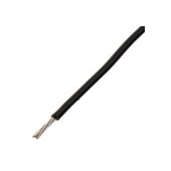 RS PRO,851-3573,黑色 KY 30 架空电缆, 0.34 mm², 250 m长 7/0.25 mm, 22 AWG 聚氯乙烯, 250 V, 最高105 °C, KY30系列