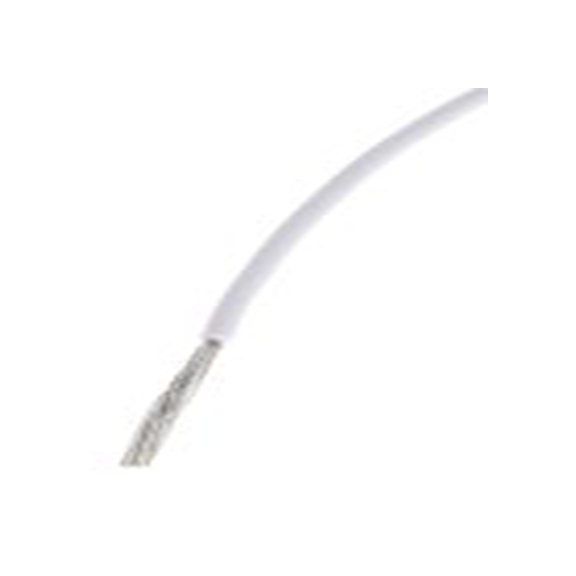 RS PRO,851-3611,白色 KY 30 架空电缆, 0.6 mm², 100 m长 19/0.2 mm, 20 AWG 聚氯乙烯, 250 V, 最高105 °C, KY30系列