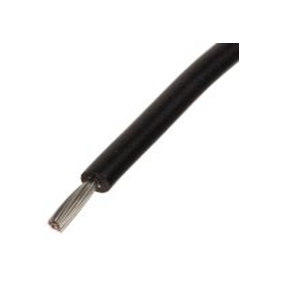 RS PRO,851-3614,黑色 KY 30 架空电缆, 0.6 mm², 100 m长 19/0.2 mm, 20 AWG 聚氯乙烯, 750 V, 最高105 °C, KY33A系列