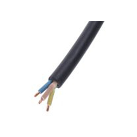 RS PRO,863-4011,三芯, 100 m长 电源电缆, 300 V, 500 V, 黑色 氯化聚乙烯护套 60 °C, H05RRF系列