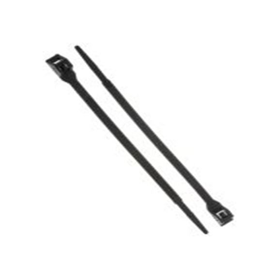 RS PRO,865-9629,尼龙 66 电缆扎带, 双重锁定, 阻燃, 黑色, 180 mm长x6 mm宽, 22kg拉伸强度, DK系列