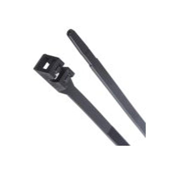 RS PRO,865-9644,尼龙 66 电缆扎带, 双重锁定, 阻燃, 黑色, 292 mm长x9 mm宽, 55kg拉伸强度, DK系列