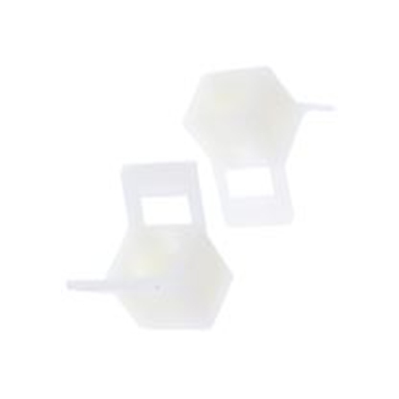 RS PRO,865-9708,RS PRO 螺钉 扎带固定座, 尼龙 66制, 23 mm长 9.5 mm宽 x 13.8 mm宽, Φ5.3 mm固定孔, 天然色, HC系列