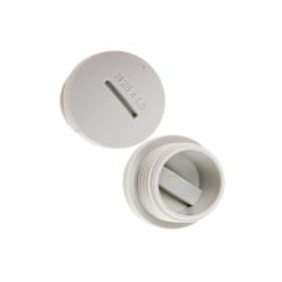 RS PRO,865-9770,尼龙 66 格兰头堵头, M25螺纹, 29.7 mm直径 螺纹, 灰色, 符合UL 94 V-2, 86597系列