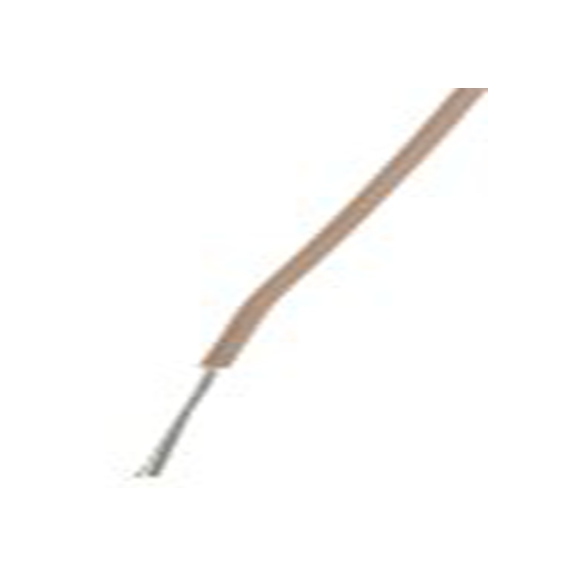 RS PRO,872-4420,棕色 绞合 汽车原线 架空电缆, 0.08 mm², 100 m长 7/0.12 mm, 28 AWG 改性聚苯醚, 600 V, 最高105 °C, UL11028系