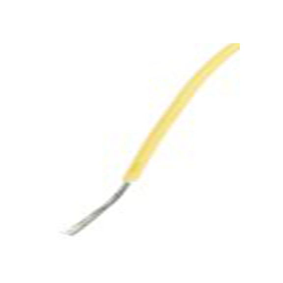 RS PRO,872-4448,黄色 绞合 汽车原线 架空电缆, 0.08 mm², 100 m长 7/0.12 mm, 28 AWG 改性聚苯醚, 600 V, 最高105 °C, UL11028系