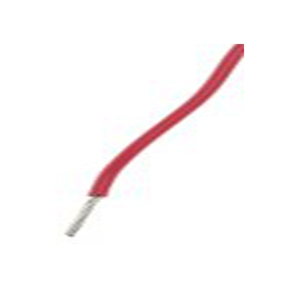RS PRO,873-9933,红色 绞合 1430 架空电线 架空电缆, 0.2 mm², 100 m长 11/0.16 mm, 24 AWG 聚氯乙烯, 300 V, 最高105 °C, 1430