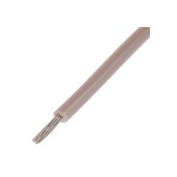 RS PRO,873-9945,白色 绞合 1430 架空电线 架空电缆, 0.2 mm², 100 m长 11/0.16 mm, 24 AWG 聚氯乙烯, 300 V, 最高105 °C, 1430