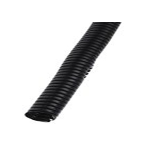 RS PRO,875-0249,未涂层 塑料 电缆导管, Φ16 mm标称, 100 m长, 1.1 mm螺纹, 黑色, CR系列