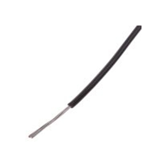 RS PRO,877-5288,黑色 单芯 汽车原线 架空电缆, 0.13 mm², 100 m长 7/0.16 mm, 26 AWG 聚氯乙烯, 150 V, 最高80 °C, UL1429系列