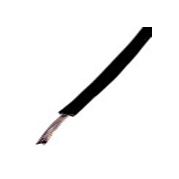 RS PRO,884-0837,黑色 绞合 PVC 绝缘设备电线 架空电缆, 0.08 mm², 100 m长 7/0.12 mm, 28 AWG 聚氯乙烯, 300 V, 最高105 °C