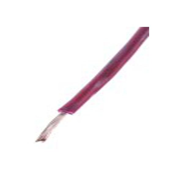 RS PRO,884-0840,红色 绞合 PVC 绝缘设备电线 架空电缆, 0.08 mm², 100 m长 7/0.12 mm, 28 AWG 聚氯乙烯, 300 V, 最高105 °C