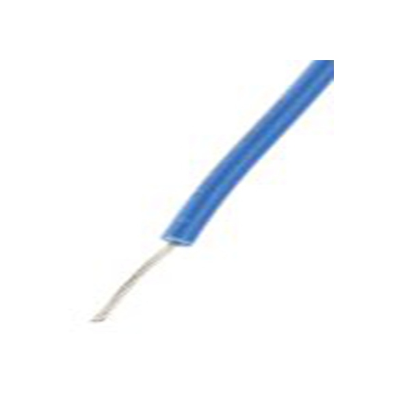 RS PRO,884-0843,蓝色 绞合 安装线 架空电缆, 0.08 mm², 100 m长 7/0.12 mm, 28 AWG 聚氯乙烯, 300 V, 最高105 °C