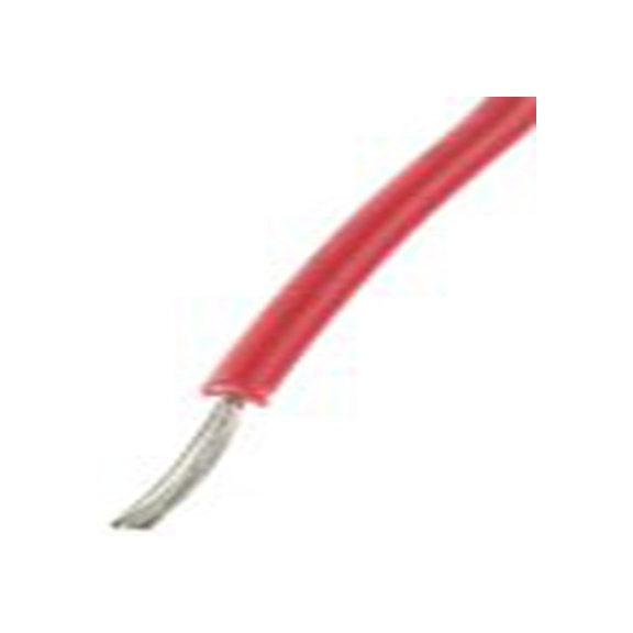 RS PRO,884-0871,红色 绞合 PVC 绝缘设备电线 架空电缆, 0.13 mm², 100 m长 7/0.16 mm, 26 AWG 聚氯乙烯, 300 V, 最高105 °C
