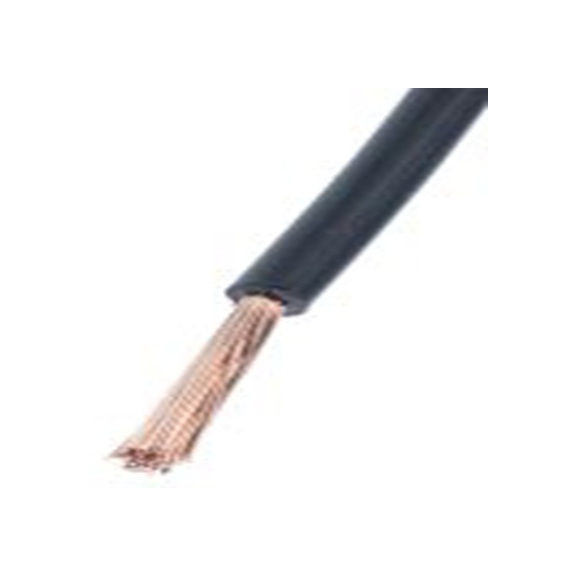 RS PRO,885-0850,黑色 绞合 ZYRAD 架空电缆, 2.1 mm², 100 m长 50/0.25 mm, 14 AWG 聚乙烯, 600 V, 最高150 °C, ZYRAD 500