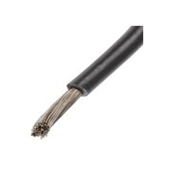 RS PRO,885-0853,黑色 单芯 汽车原线 架空电缆, 1 mm², 100 m长 32/0.2 mm, 18 AWG 聚烯烃, 600 V, 最高150 °C, ZYRAD 500系列