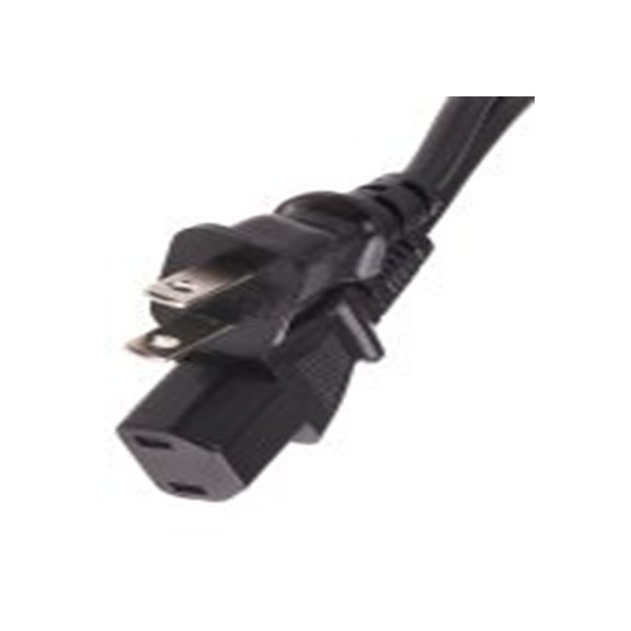 RS PRO,901-0762,2 m 电源线, 125 V, IEC C17转NEMA 1-15 聚氯乙烯, 黑色, 符合CE标准