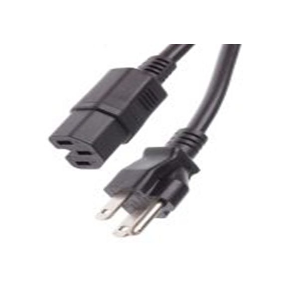 RS PRO,909-2180,2 m 电源线, IEC C15转3针，日标 聚氯乙烯, 黑色, 符合CE标准