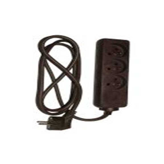 RS PRO,296-292,棕色 延长线, 额定电压250 V, 3个 E 型插座, 电缆长1.5 m